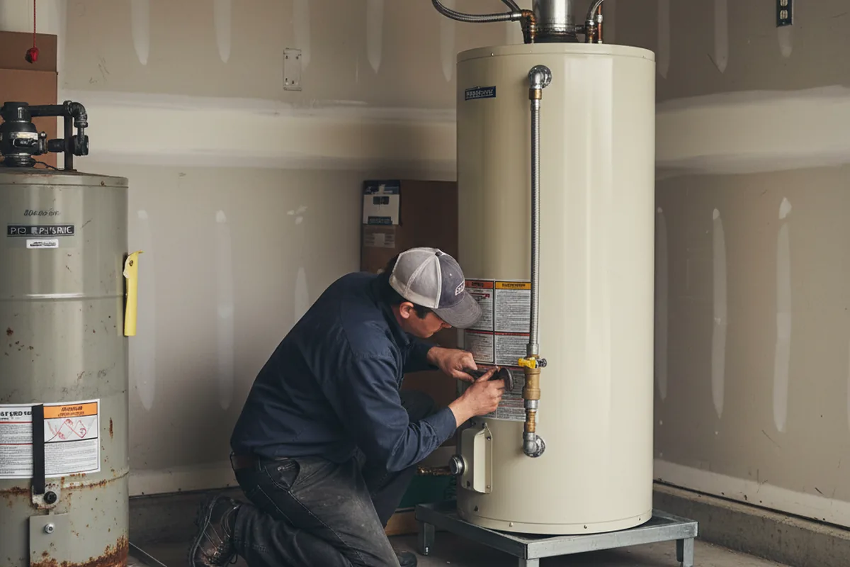 Water heater and shutoff valve replacement in Mount Hamilton